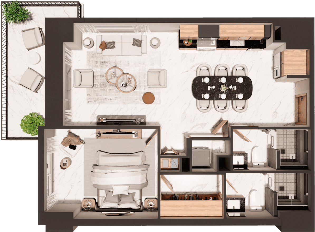 Furnished plan