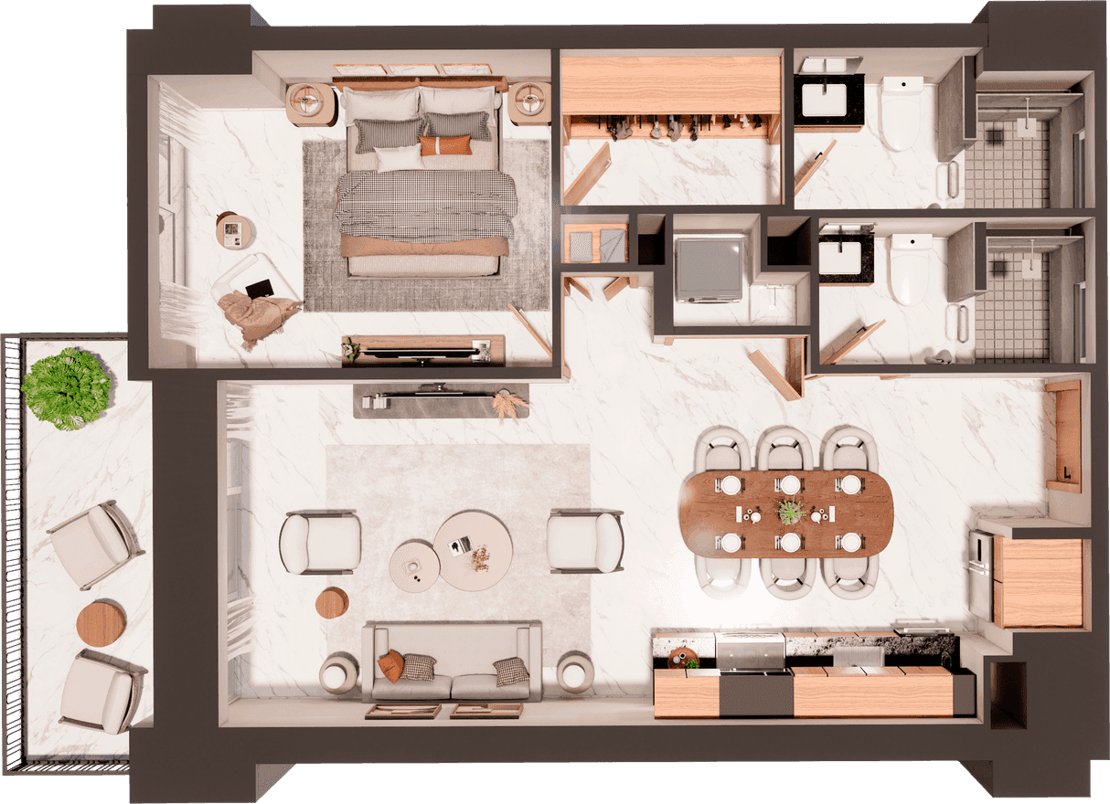Furnished plan